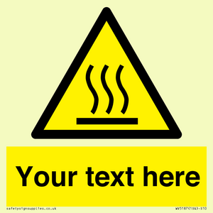 Custom Hot Surface Sign